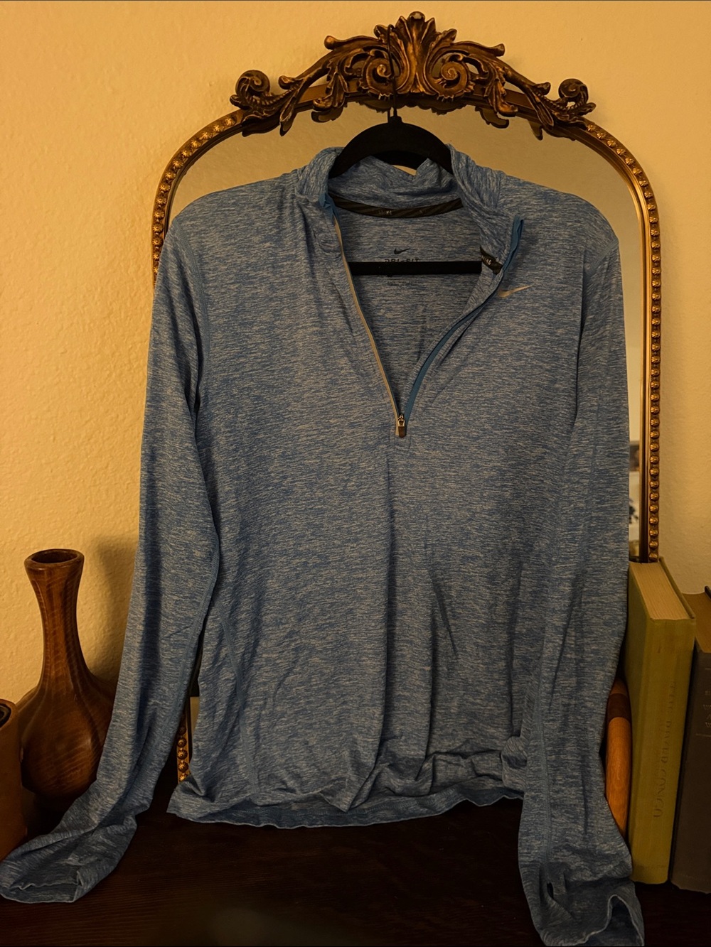 Nike Lightweight Blue Quarter‑Zip Sweater